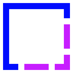 Border Corner Icon from Sharp Neon Set