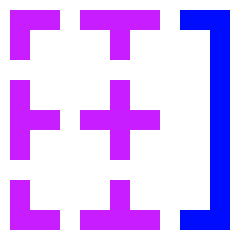 Border Right Icon from Sharp Neon Set