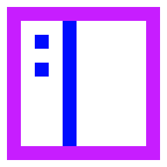 Layout Left Sidebar Icon from Sharp Neon Set