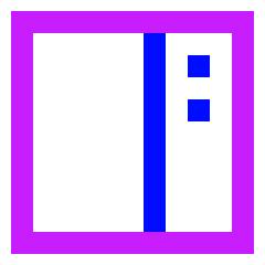 Layout Right Sidebar Icon from Sharp Neon Set