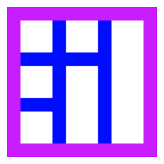 Layout Window 43 Icon from Sharp Neon Set