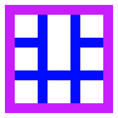 Layout Window 45 Icon from Sharp Neon Set