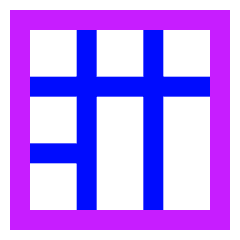Layout Window 46 Icon from Sharp Neon Set