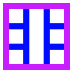 Layout Window 56 Icon from Sharp Neon Set
