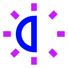 Brightness 2 Icon from Sharp Neon Set