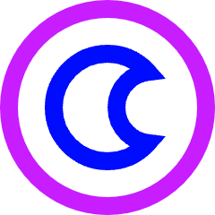 Dark Dislay Mode Icon from Sharp Neon Set