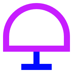 Table Lamp 3 Icon from Sharp Neon Set