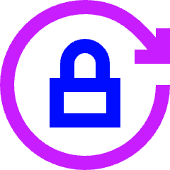 Lock Rotation Icon from Sharp Neon Set
