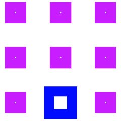 Dial Pad Bottom Middle Icon from Sharp Neon Set