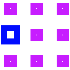 Dial Pad Center Left Icon from Sharp Neon Set