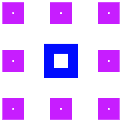 Dial Pad Center Middle Icon from Sharp Neon Set