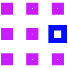 Dial Pad Center Right Icon from Sharp Neon Set