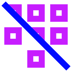 Dial Pad Disable 1 Icon from Sharp Neon Set