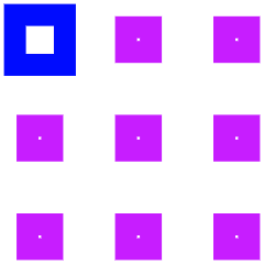 Dial Pad Top Left Icon from Sharp Neon Set