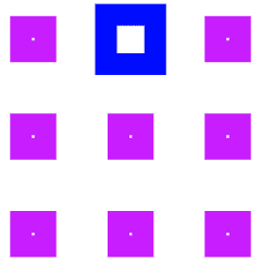 Dial Pad Top Middle Icon from Sharp Neon Set