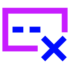 Incorrect Password Icon from Sharp Neon Set