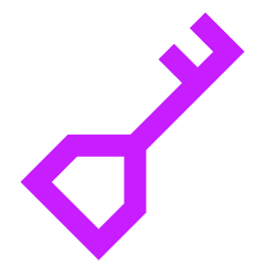 Key Icon from Sharp Neon Set