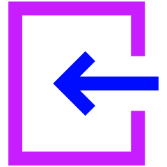 Login 1 Icon from Sharp Neon Set