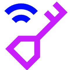 Smart Key Icon from Sharp Neon Set