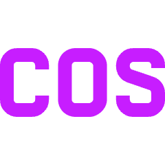 Cosine Icon from Sharp Neon Set