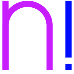 Factorial Icon from Sharp Neon Set