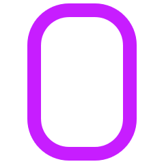 Number Zero Icon from Sharp Neon Set