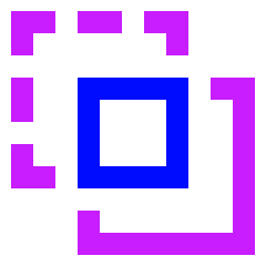 Pathfinder Crop Icon from Sharp Neon Set