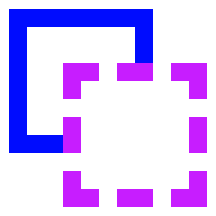 Pathfinder Minus Front 1 Icon from Sharp Neon Set