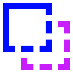 Pathfinder Minus Front 2 Icon from Sharp Neon Set