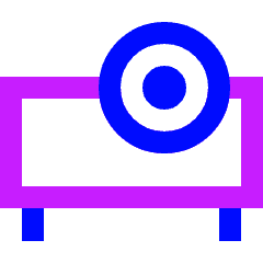 Projector Icon from Sharp Neon Set