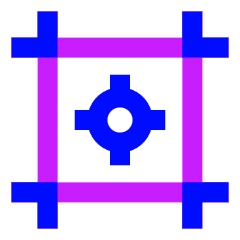 Registration Marks Icon from Sharp Neon Set