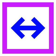 Fit Width Icon from Sharp Neon Set