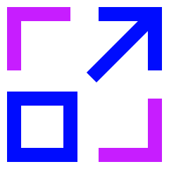 Maximize 1 Icon from Sharp Neon Set