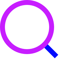 Magnifying Glass Icon from Sharp Neon Set
