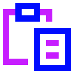 Copy Paste Icon from Sharp Neon Set