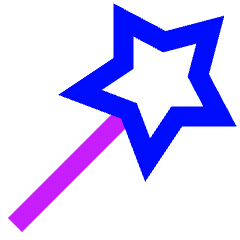 Magic Wand 2 Icon from Sharp Neon Set
