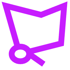 Polygonal Lasso Tool Icon from Sharp Neon Set