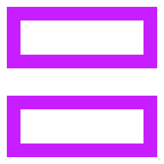 Hamburger Menu 2 Icon from Sharp Neon Set