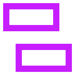 Hamburger Menu 4 Icon from Sharp Neon Set