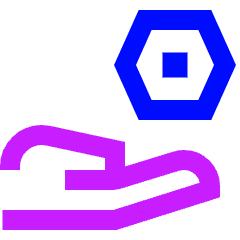 Share Setting Bolt Icon from Sharp Neon Set