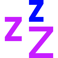 Sleep Icon from Sharp Neon Set