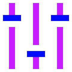 Vertical Slider 3 Icon from Sharp Neon Set