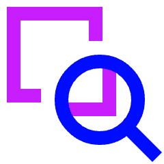 Zoom Document Icon from Sharp Neon Set