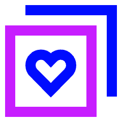 Custom Feeds Like Favorite Icon from Sharp Neon Set