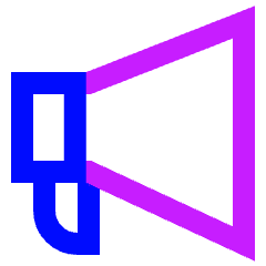 Megaphone 2 Icon from Sharp Neon Set