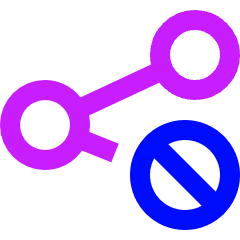 Share Link Block Icon from Sharp Neon Set