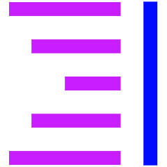 Align Right 2 Icon from Sharp Neon Set