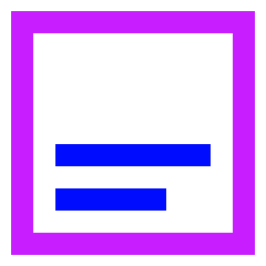Align Text Bottom Icon from Sharp Neon Set