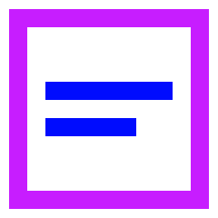 Align Text Center Icon from Sharp Neon Set