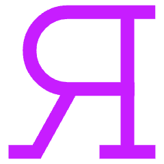 Cyrillic Alphabet Icon from Sharp Neon Set